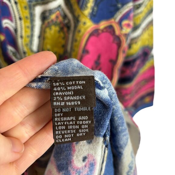 J. McLaughlin Purple Blue Knit Top Women's Medium - Picture 4 of 5